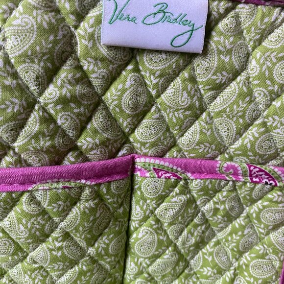 Vera Bradley Pink and Green Paisley Backpack - Picture 6 of 6